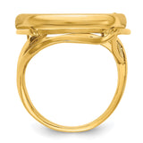 22 mm 14k Yellow Gold coin bezel for 21.6 mm Coin — alternate view