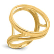 22 mm 14k Yellow Gold coin bezel for 21.6 mm Coin