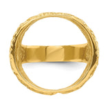 22 mm 14k Yellow Gold coin bezel for 21.6 mm Coin — additional image