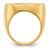 22 mm 14k Yellow Gold coin bezel for 21.6 mm Coin — alternate view