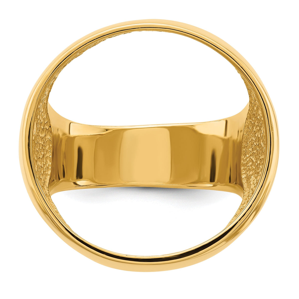22 mm 14k Yellow Gold coin bezel for 21.6 mm Coin — additional image