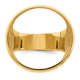 22 mm 14k Yellow Gold coin bezel for 21.6 mm Coin — additional image