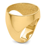 22 mm 14k Yellow Gold coin bezel for 21.6 mm Coin — additional image