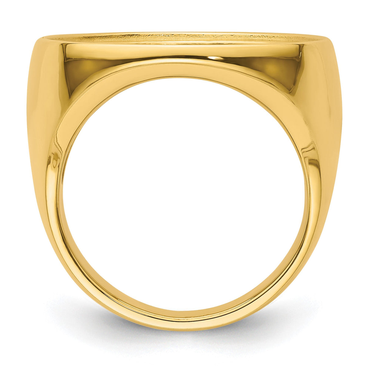 22 mm 14k Yellow Gold coin bezel for 21.6 mm Coin — alternate view