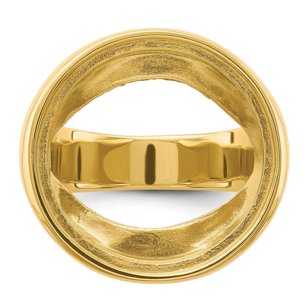 22 mm 14k Yellow Gold coin bezel for 21.6 mm Coin — additional image
