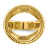 22 mm 14k Yellow Gold coin bezel for 21.6 mm Coin — additional image