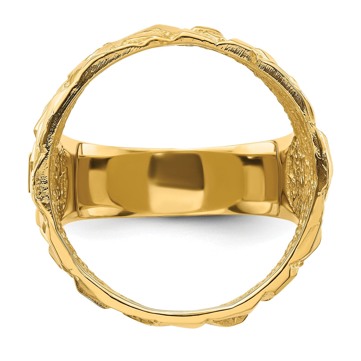 22 mm 14k Yellow Gold coin bezel for 21.6 mm Coin — additional image