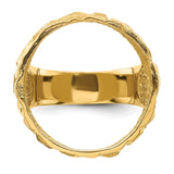 22 mm 14k Yellow Gold coin bezel for 21.6 mm Coin — additional image