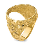 22 mm 14k Yellow Gold coin bezel for 21.6 mm Coin — additional image