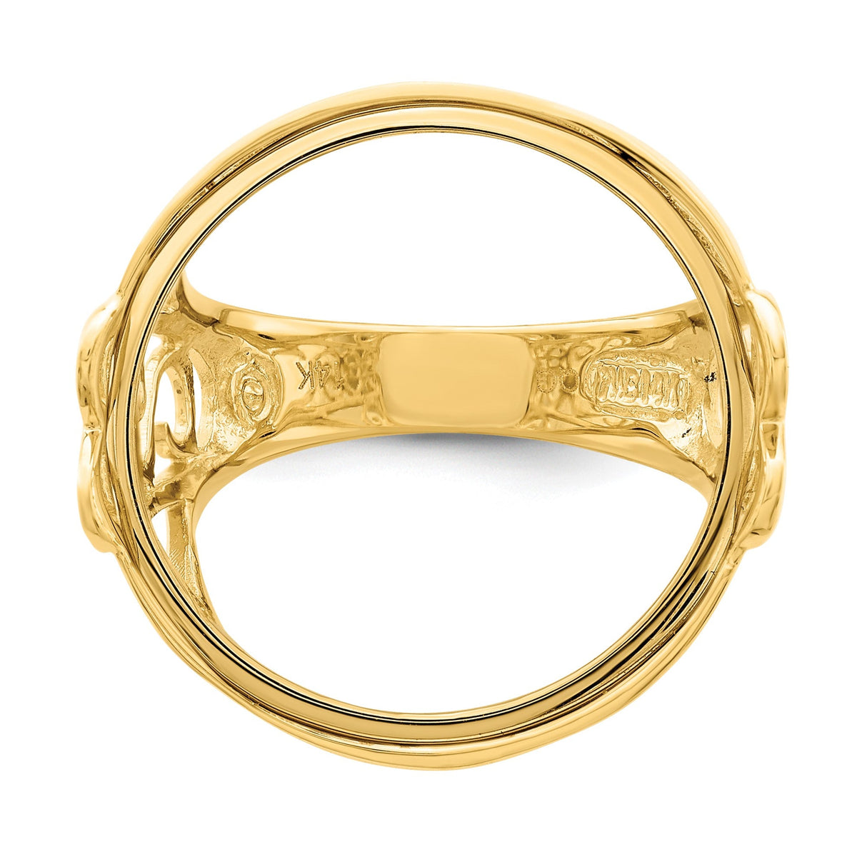 22 mm 14k Yellow Gold coin bezel for 21.6 mm Coin — additional image