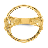 22 mm 14k Yellow Gold coin bezel for 21.6 mm Coin — additional image