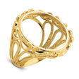 22 mm 14k Yellow Gold coin bezel for 21.6 mm Coin