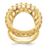 22 mm 14k Yellow Gold coin bezel for 21.6 mm Coin — additional image