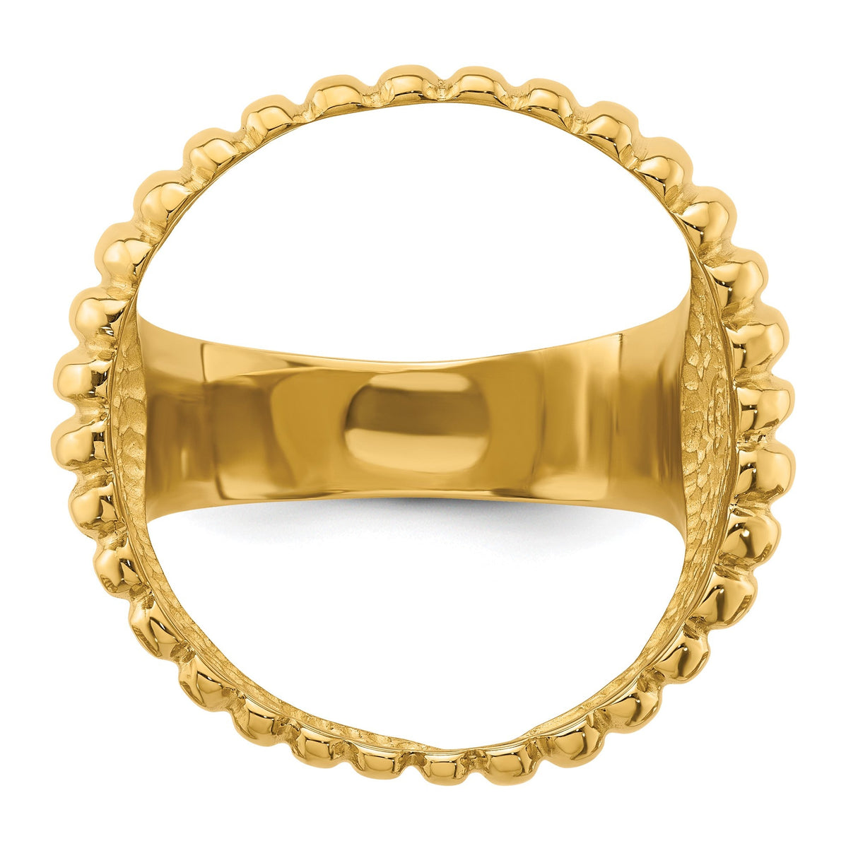 22 mm 14k Yellow Gold coin bezel for 21.6 mm Coin — additional image