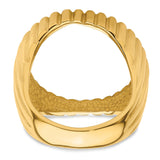 22 mm 14k Yellow Gold coin bezel for 21.6 mm Coin — additional image