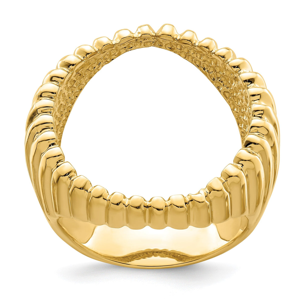 22 mm 14k Yellow Gold coin bezel for 21.6 mm Coin — additional image