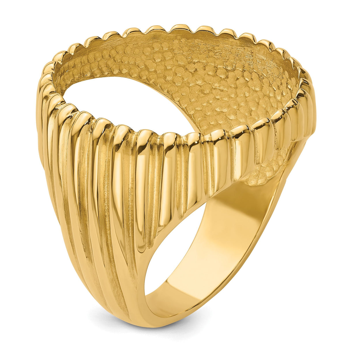 22 mm 14k Yellow Gold coin bezel for 21.6 mm Coin — additional image