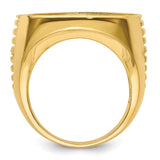 22 mm 14k Yellow Gold coin bezel for 21.6 mm Coin — alternate view