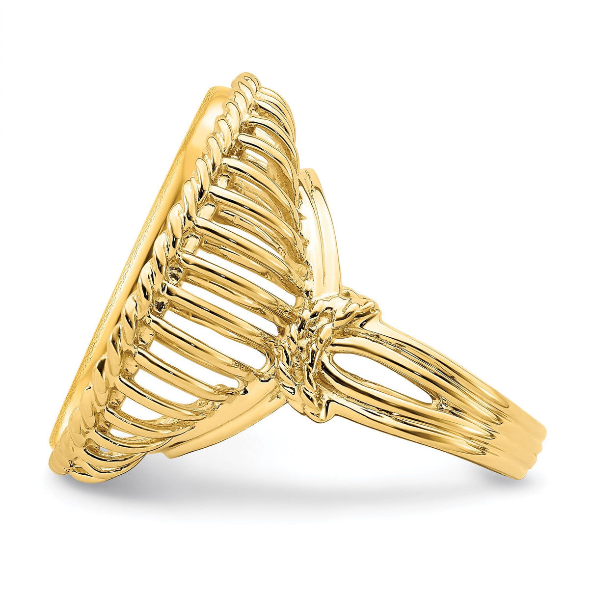 22 mm 14k Yellow Gold coin bezel for 21.6 mm Coin — additional image