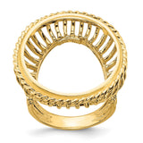 22 mm 14k Yellow Gold coin bezel for 21.6 mm Coin — additional image