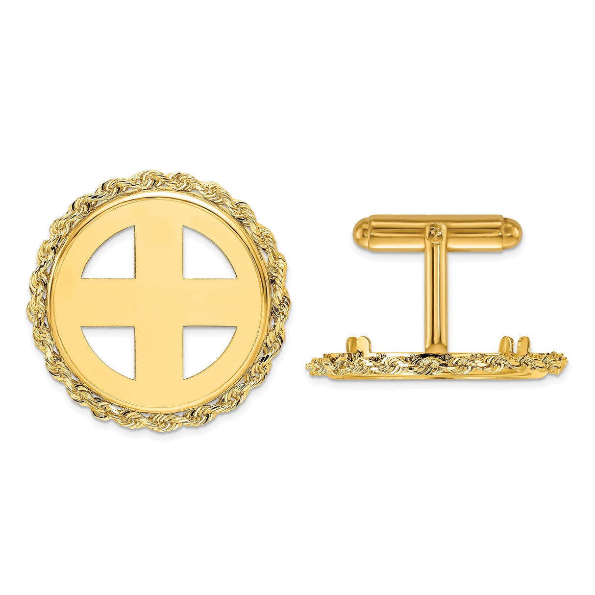 22 mm 14k Yellow Gold coin bezel for 22 mm Coin