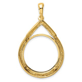 22 mm 14k Yellow Gold coin bezel for 22 mm Coin — additional image