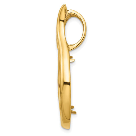 22 mm 14k Yellow Gold coin bezel for 22 mm Coin — alternate view