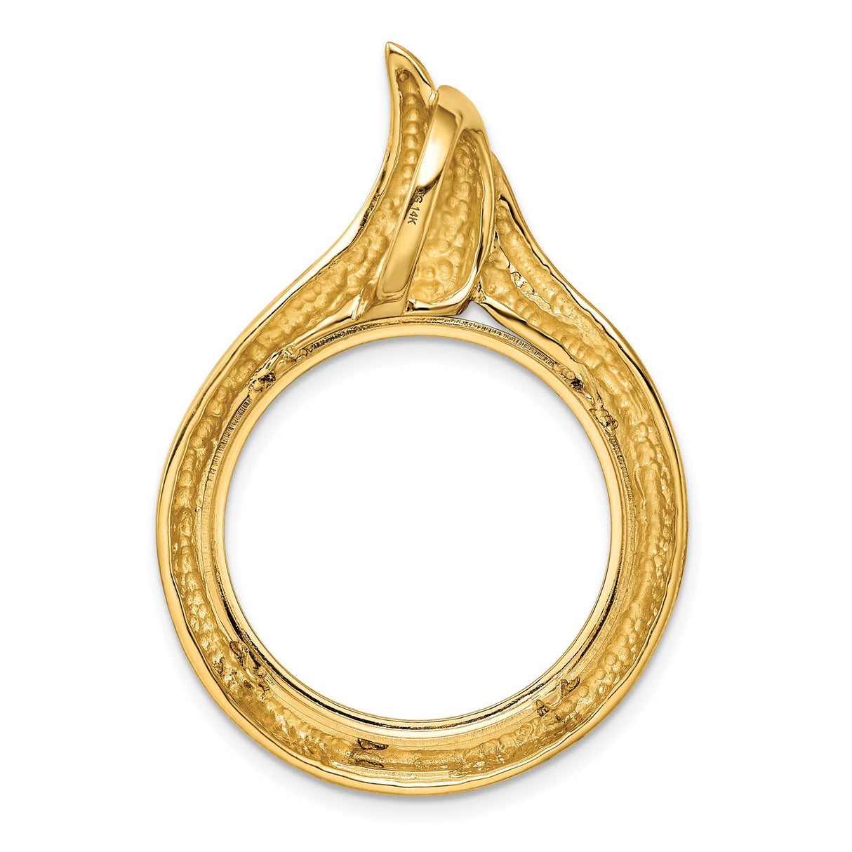 22 mm 14k Yellow Gold coin bezel for 22 mm Coin — additional image
