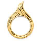 22 mm 14k Yellow Gold coin bezel for 22 mm Coin