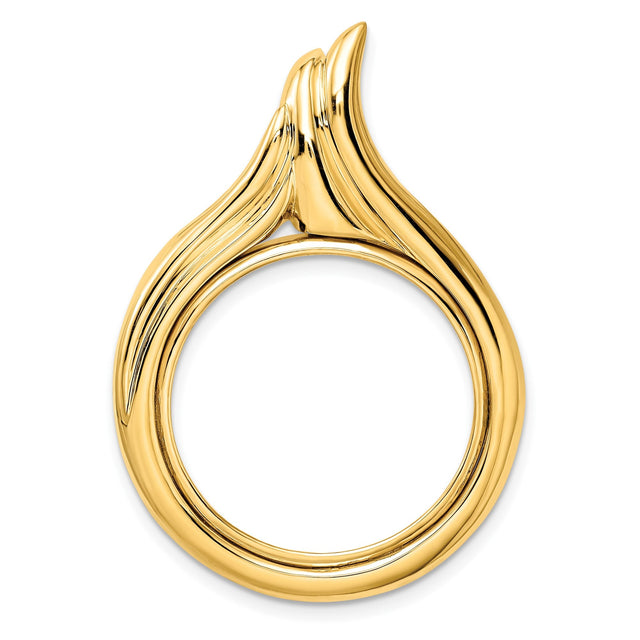 22 mm 14k Yellow Gold coin bezel for 22 mm Coin