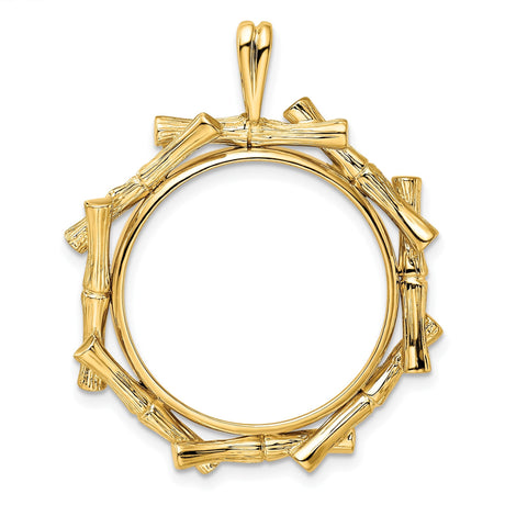 22 mm 14k Yellow Gold coin bezel for 22 mm Coin
