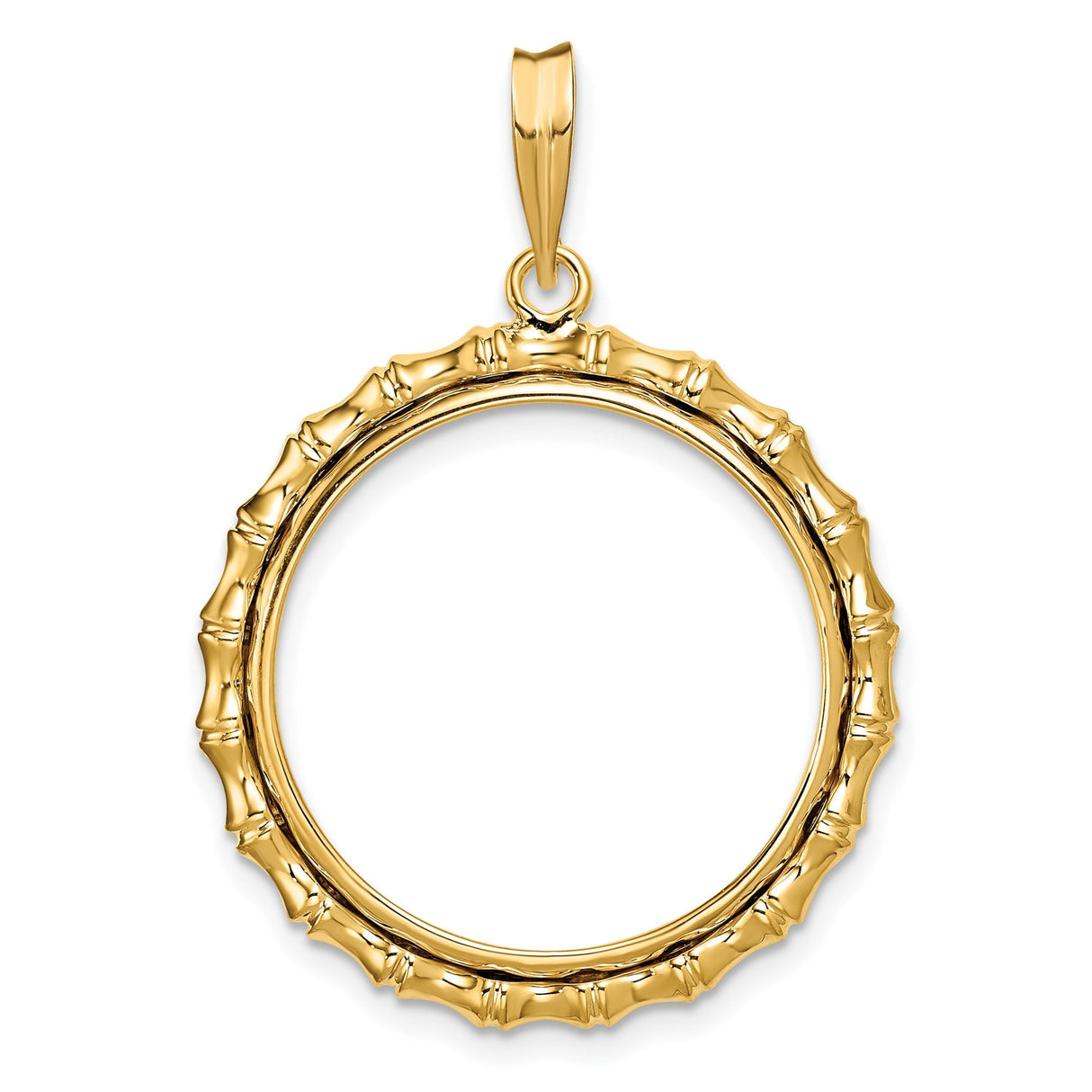 22 mm 14k Yellow Gold coin bezel for 22 mm Coin