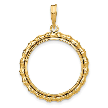 22 mm 14k Yellow Gold coin bezel for 22 mm Coin