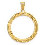 22 mm 14k Yellow Gold coin bezel for 22 mm Coin — additional image