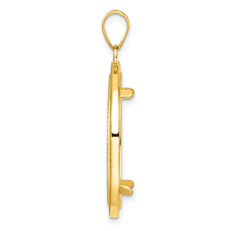 22 mm 14k Yellow Gold coin bezel for 22 mm Coin — alternate view
