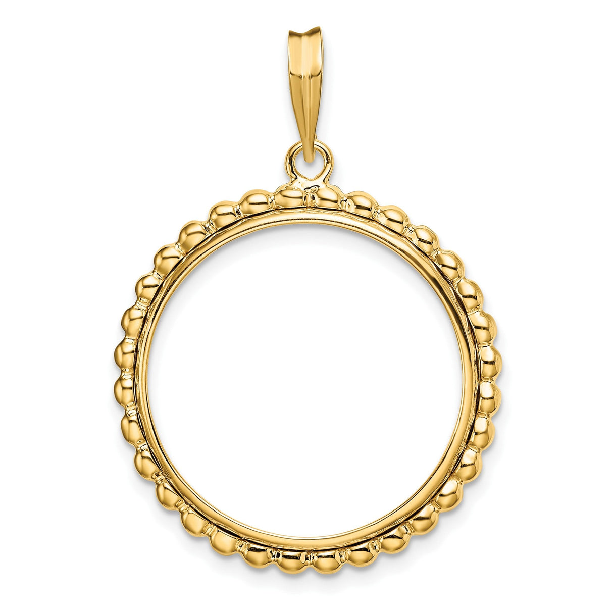 22 mm 14k Yellow Gold coin bezel for 22 mm Coin