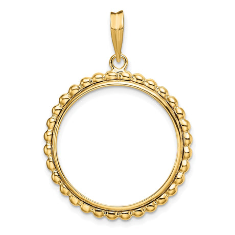 22 mm 14k Yellow Gold coin bezel for 22 mm Coin