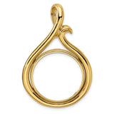 22 mm 14k Yellow Gold coin bezel for 22 mm Coin