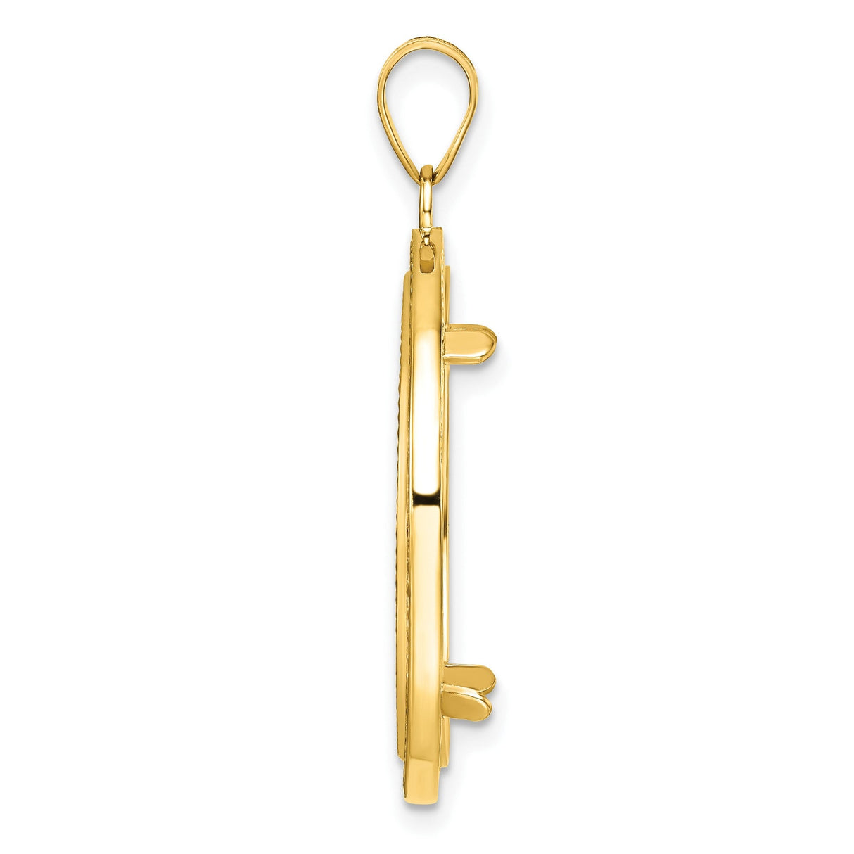 22 mm 14k Yellow Gold coin bezel for 22 mm Coin — alternate view