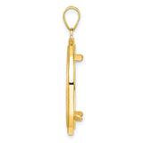 22 mm 14k Yellow Gold coin bezel for 22 mm Coin — alternate view