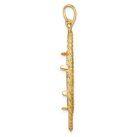 22 mm 14k Yellow Gold coin bezel for 22 mm Coin — alternate view