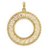 22 mm 14k Yellow Gold coin bezel for 22 mm Coin — additional image