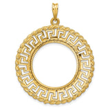 22 mm 14k Yellow Gold coin bezel for 22 mm Coin