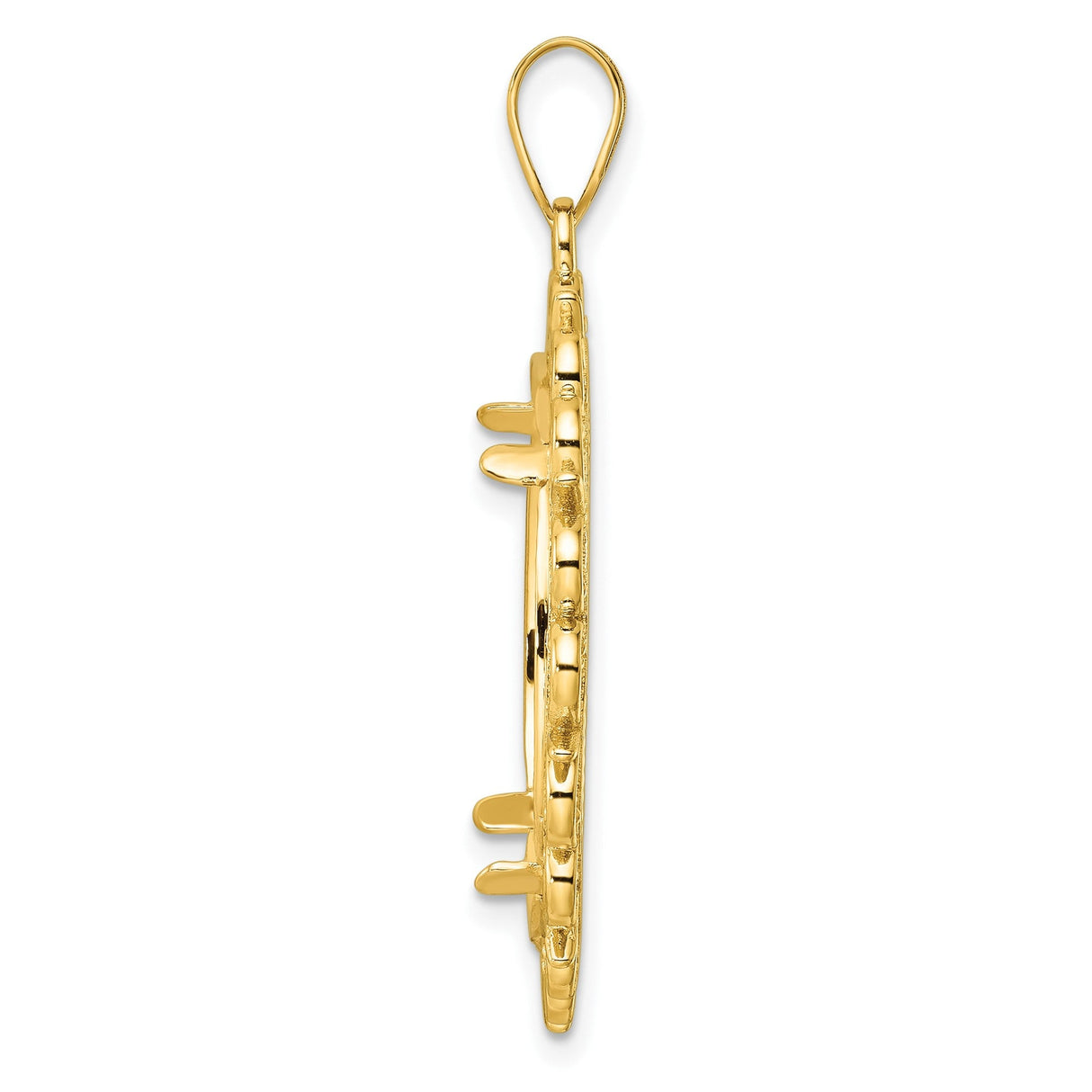 22 mm 14k Yellow Gold coin bezel for 22 mm Coin — alternate view