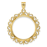 22 mm 14k Yellow Gold coin bezel for 22 mm Coin — additional image