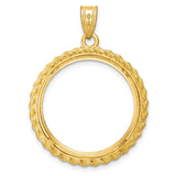 22 mm 14k Yellow Gold coin bezel for 22 mm Coin — additional image