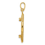 22 mm 14k Yellow Gold coin bezel for 22 mm Coin — alternate view
