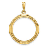 22 mm 14k Yellow Gold coin bezel for 22 mm Coin — additional image