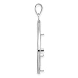 22 mm 14k White Gold coin bezel for 22 mm Coin — alternate view