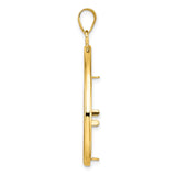22 mm 14k Yellow Gold coin bezel for 22 mm Coin — alternate view
